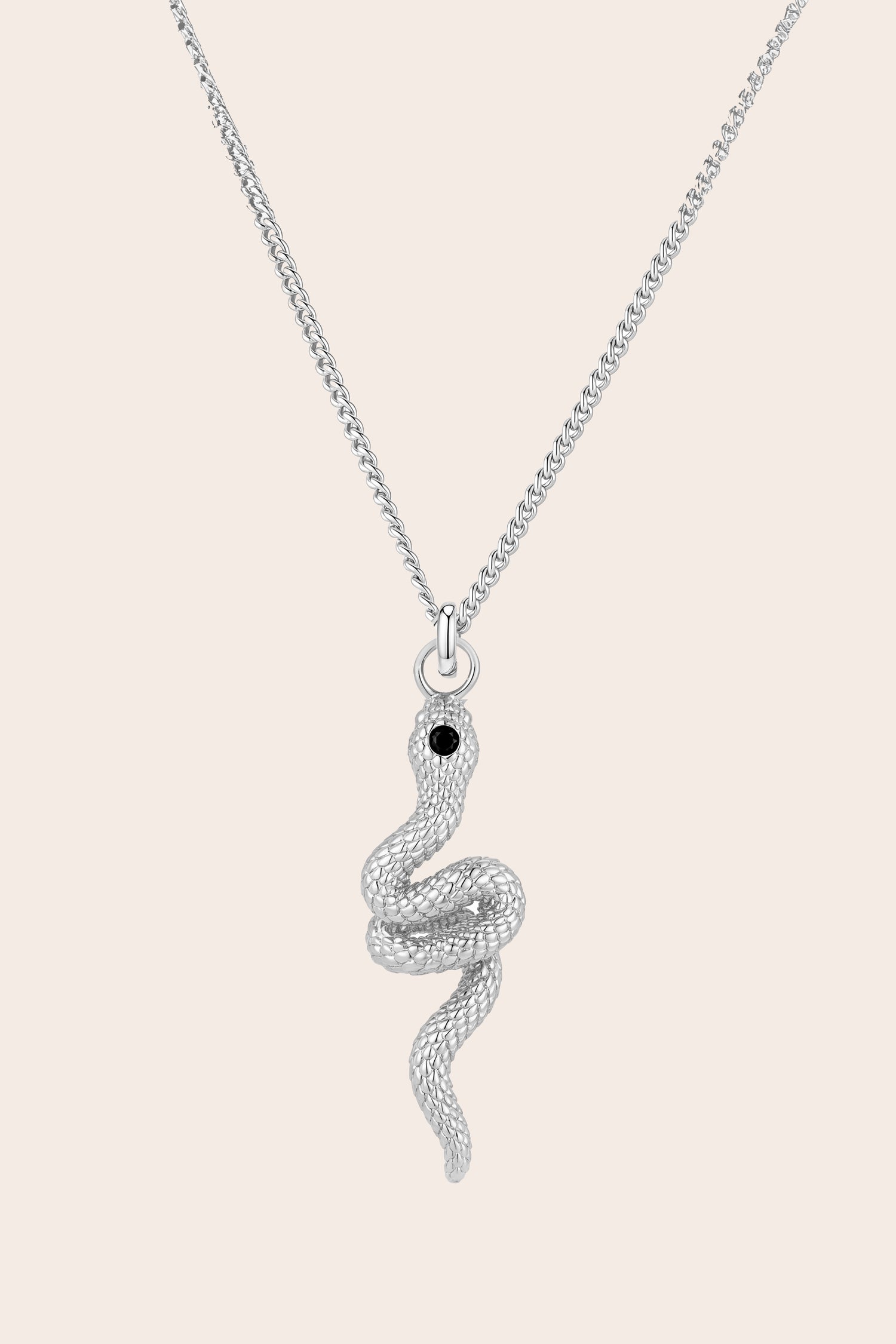Sacred Serpent Necklace - Silver