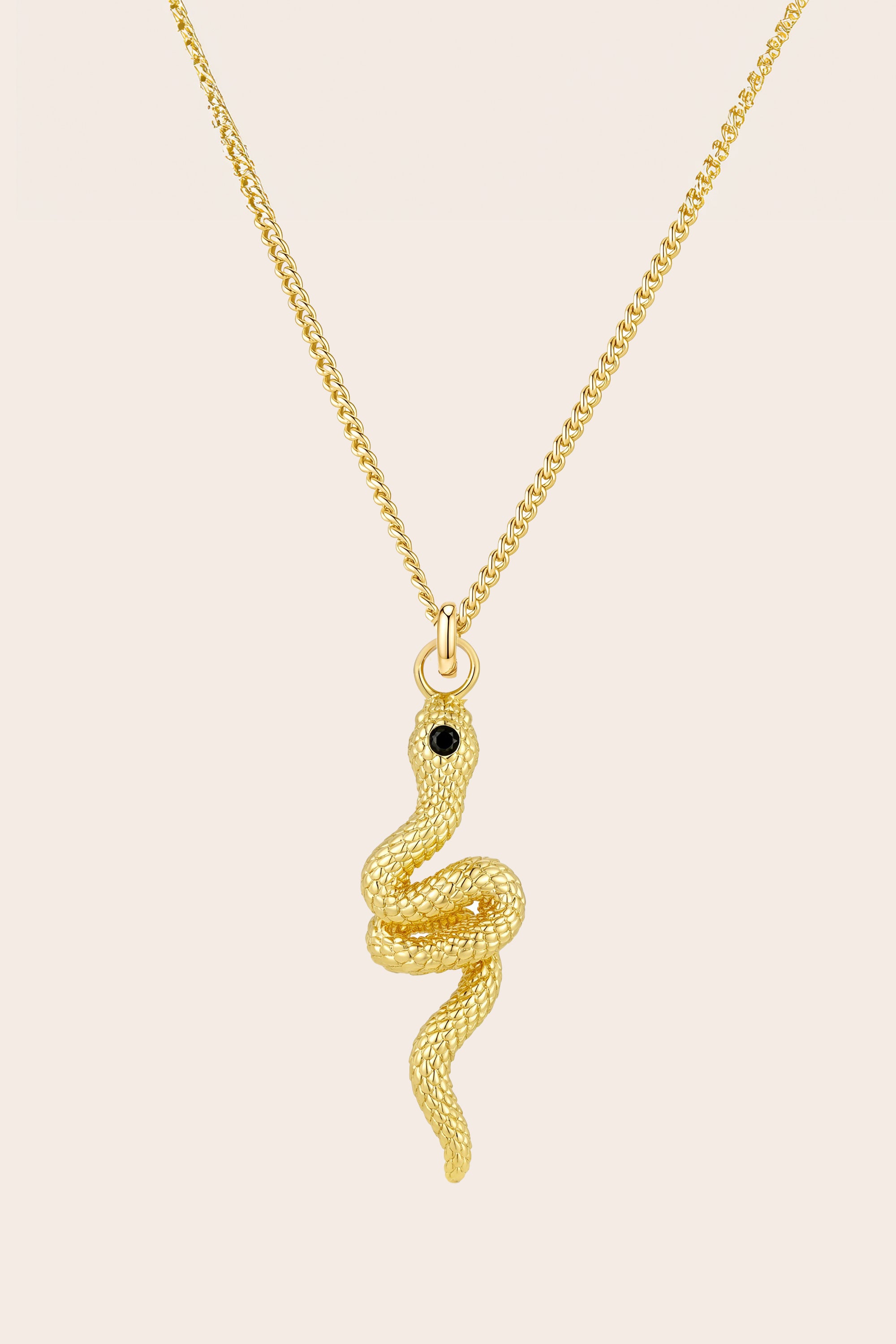 Sacred Serpent Necklace - Gold