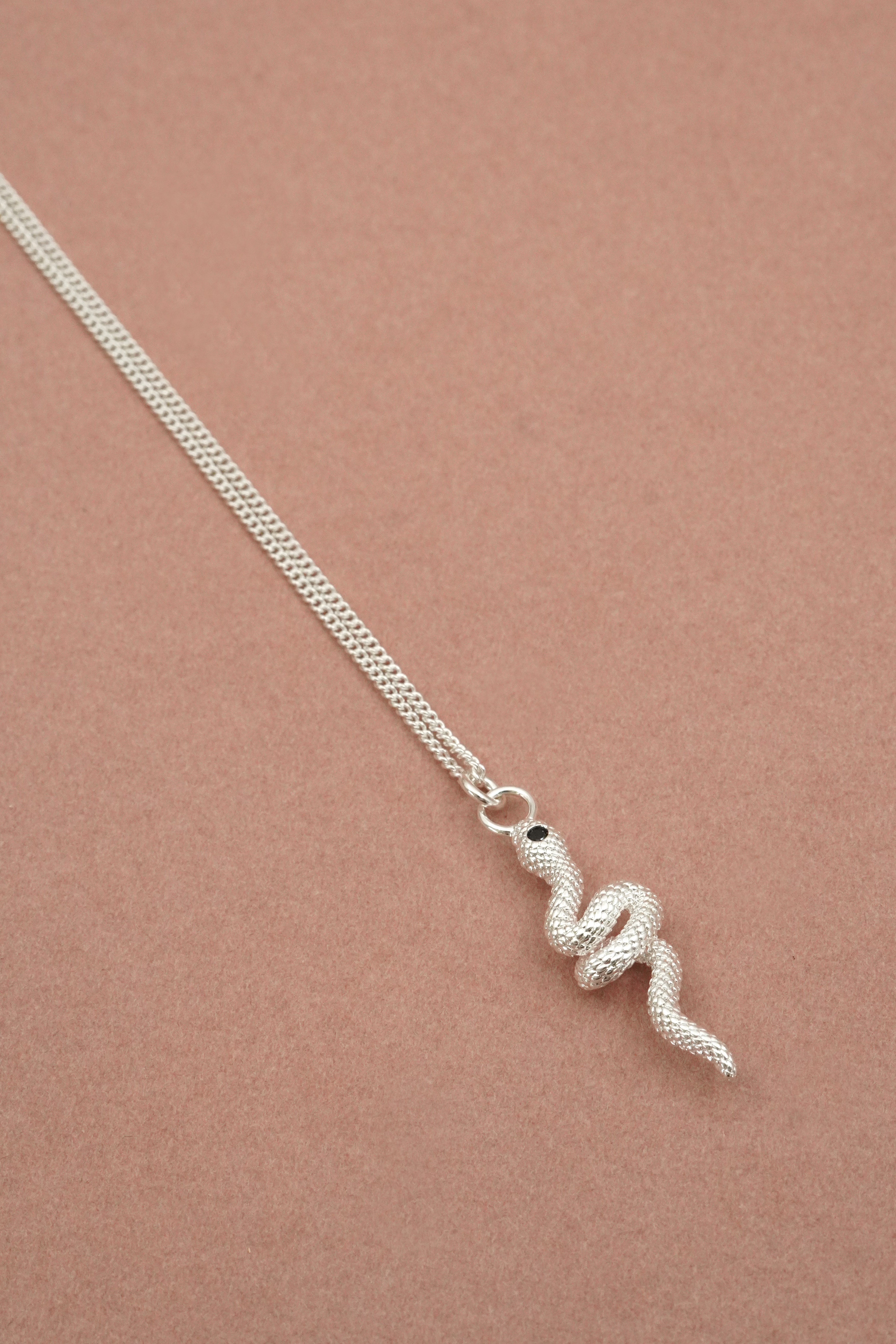 Sacred Serpent Necklace - Silver