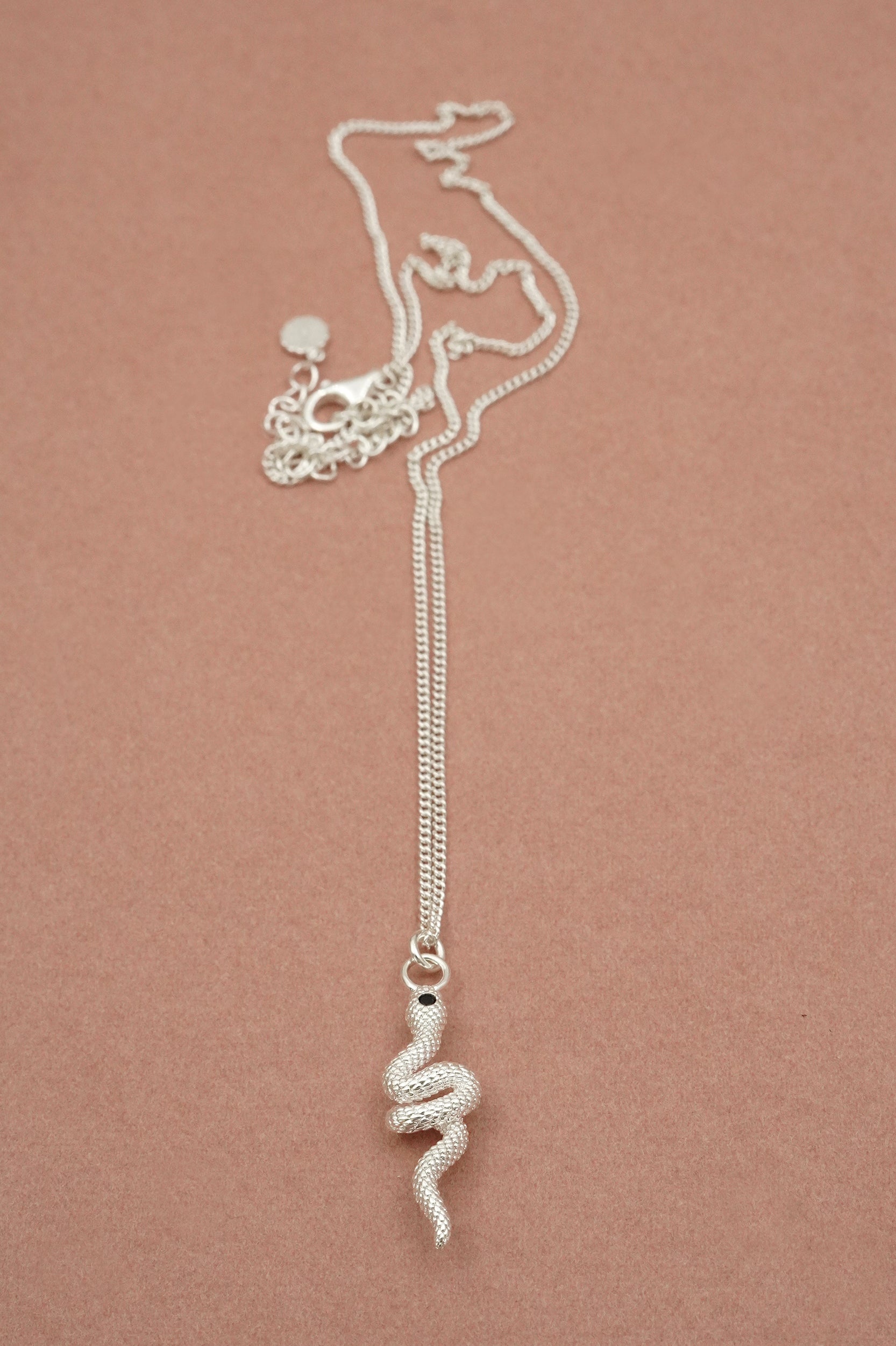 Sacred Serpent Necklace - Silver