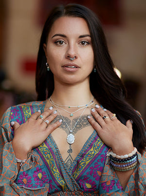 Balance Intention Necklace - Silver