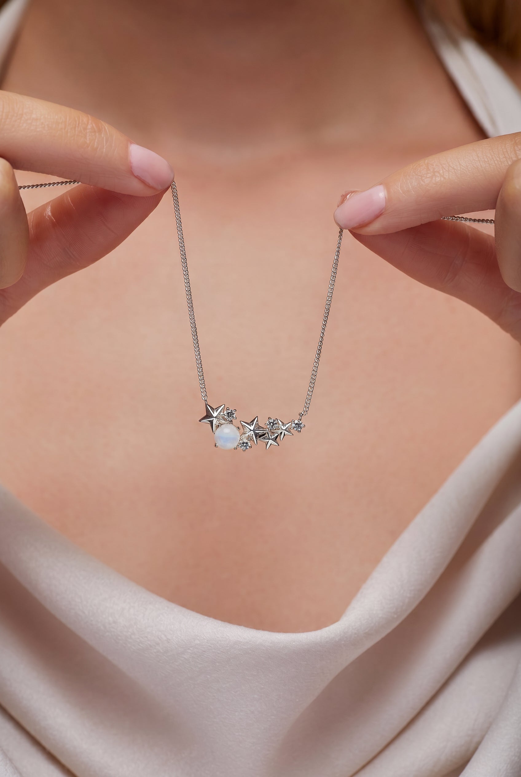 Guiding Lights of Matariki Necklace - Silver