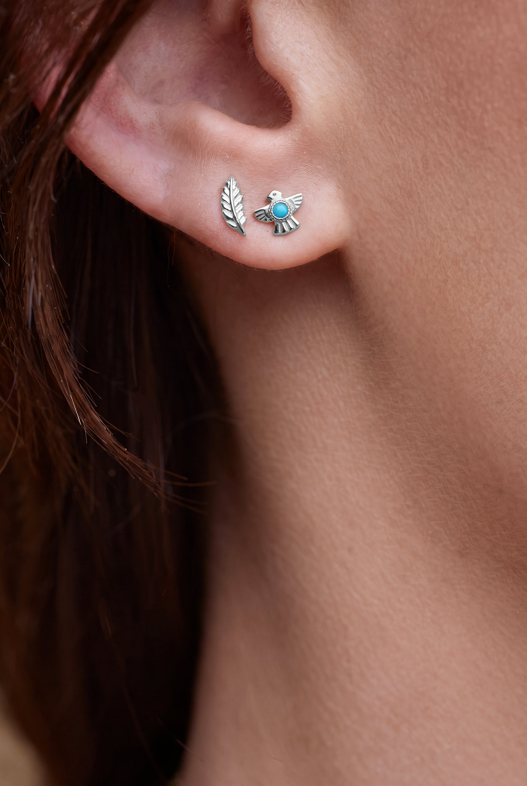 Thunderbird Studs - Silver