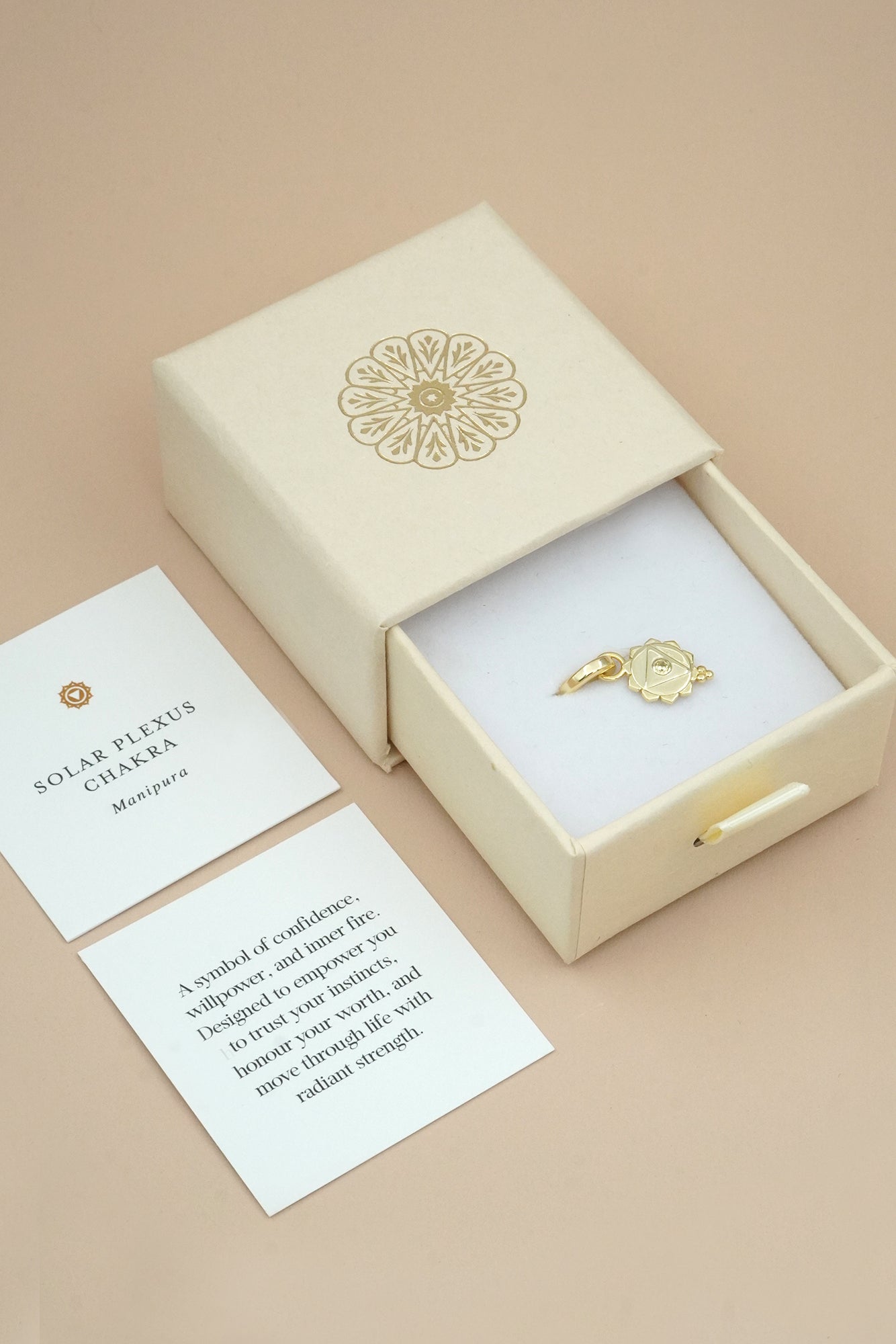 Solar Plexus Chakra Charm - Silver