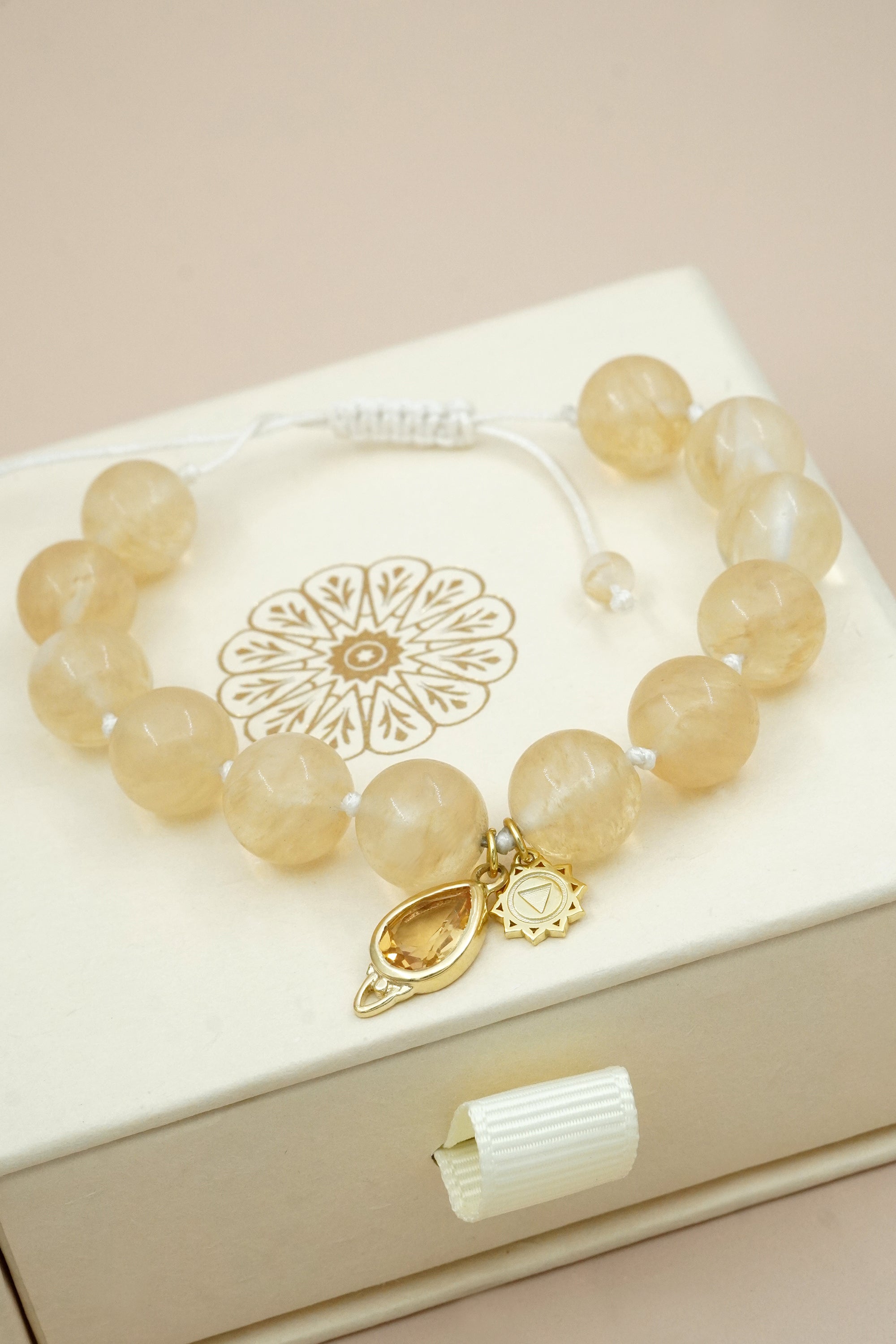 Solar Plexus Chakra Mala Bracelet - Gold