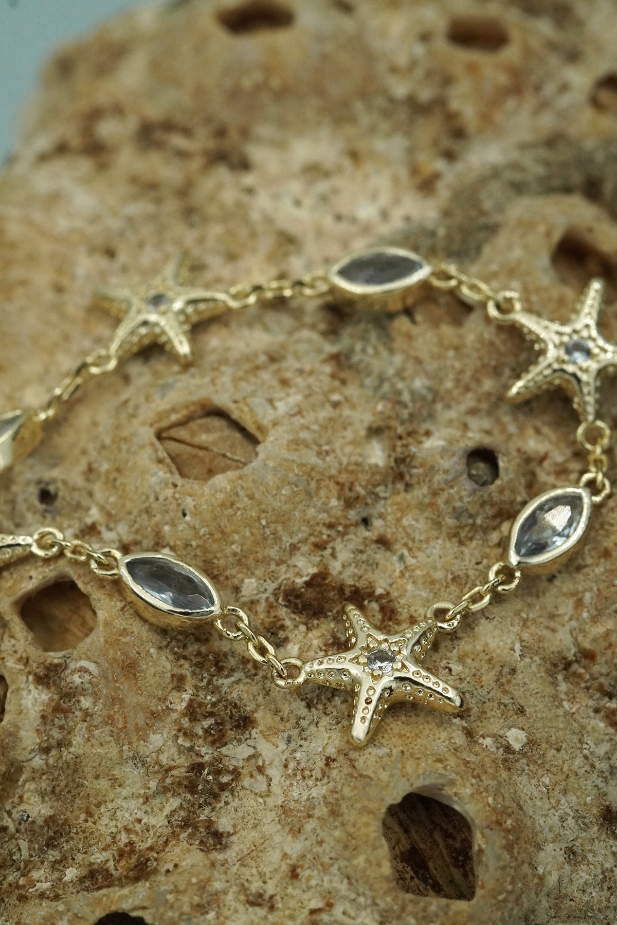 Gold Star of the Sea Bracelet