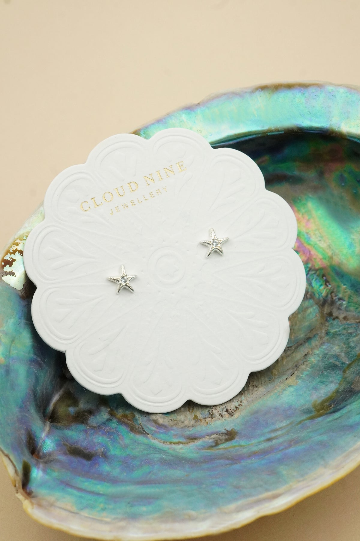 Silver Star of the Sea Studs