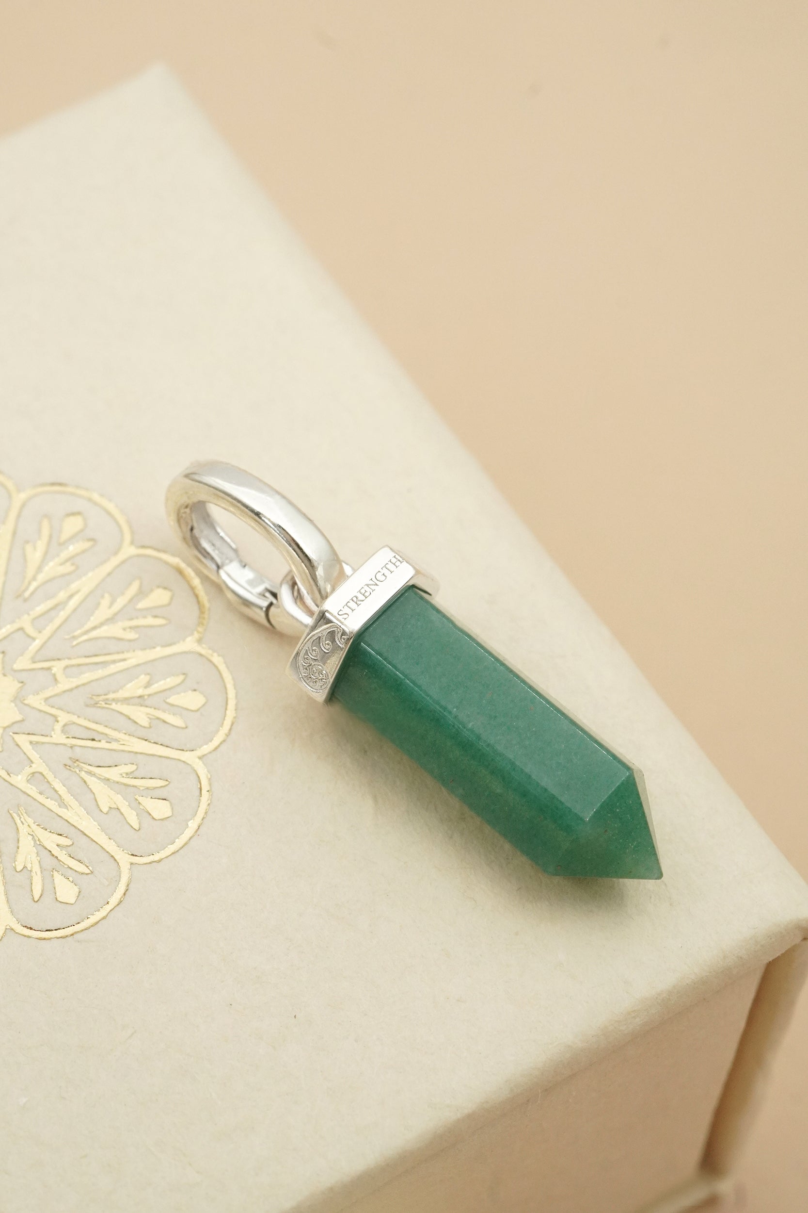 Strength Within Charm - Silver
