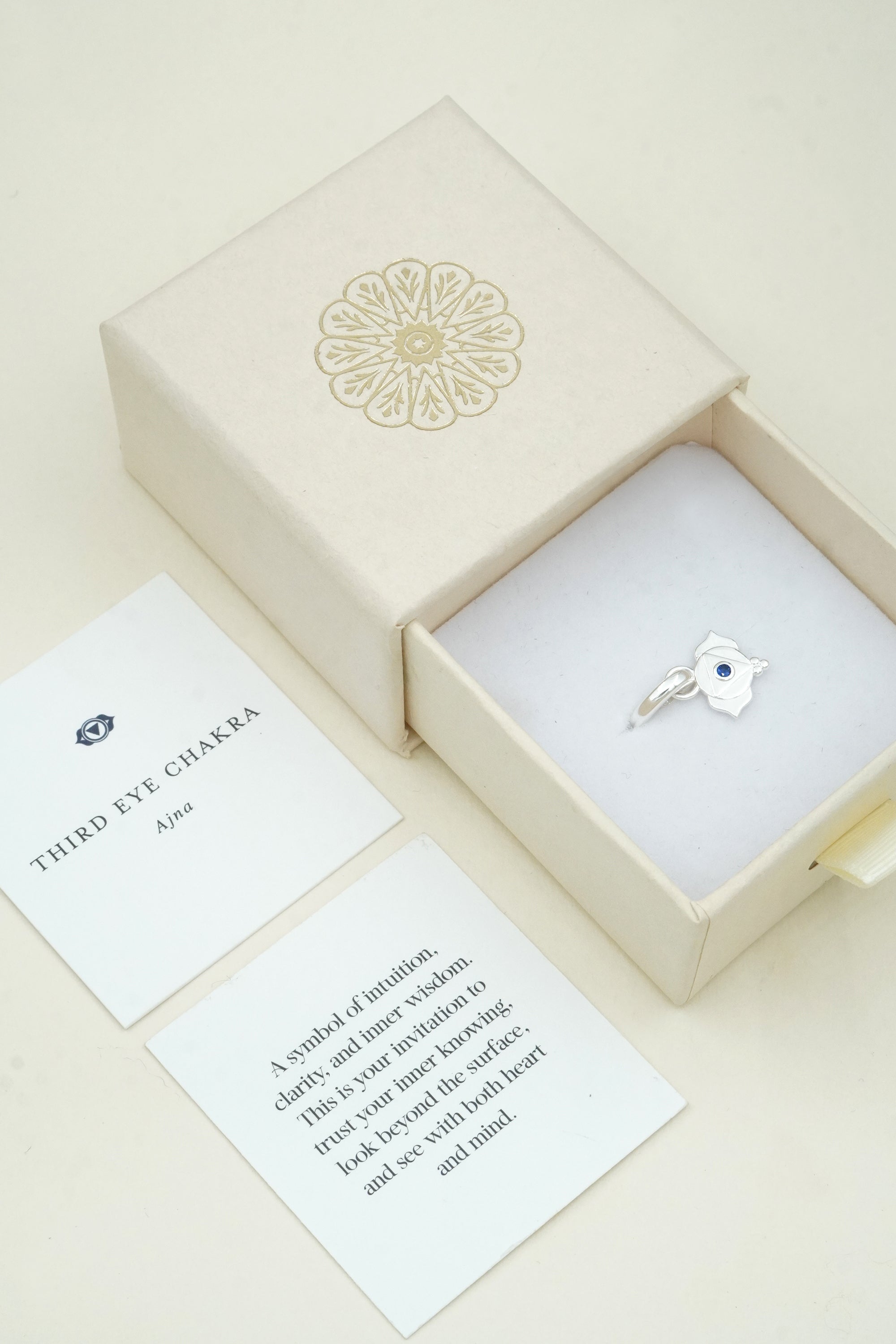Third Eye Chakra Charm - Silver