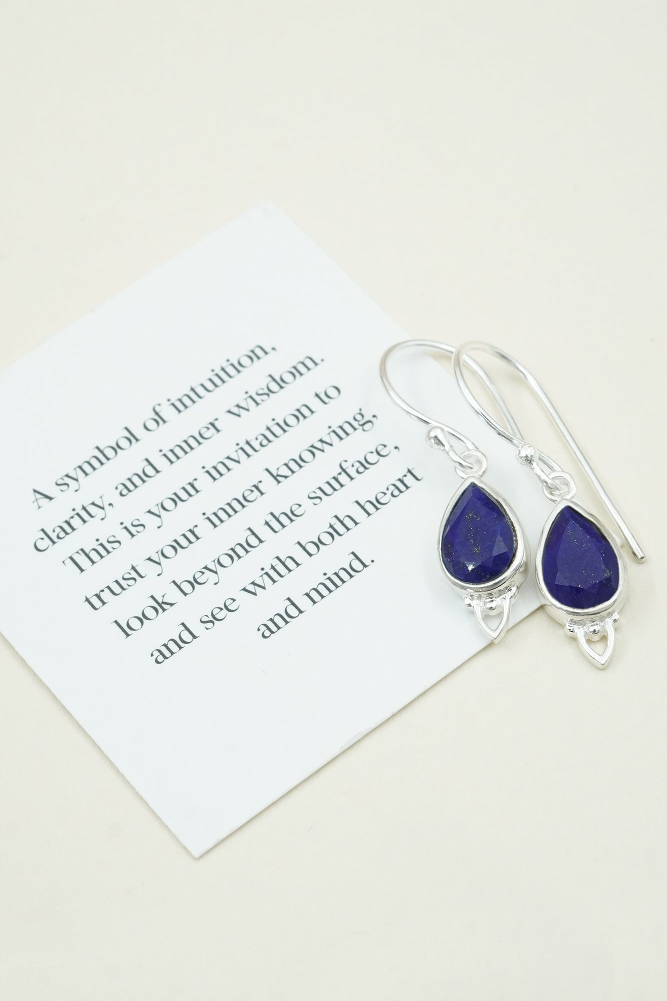 Third Eye Chakra Earrings Silver