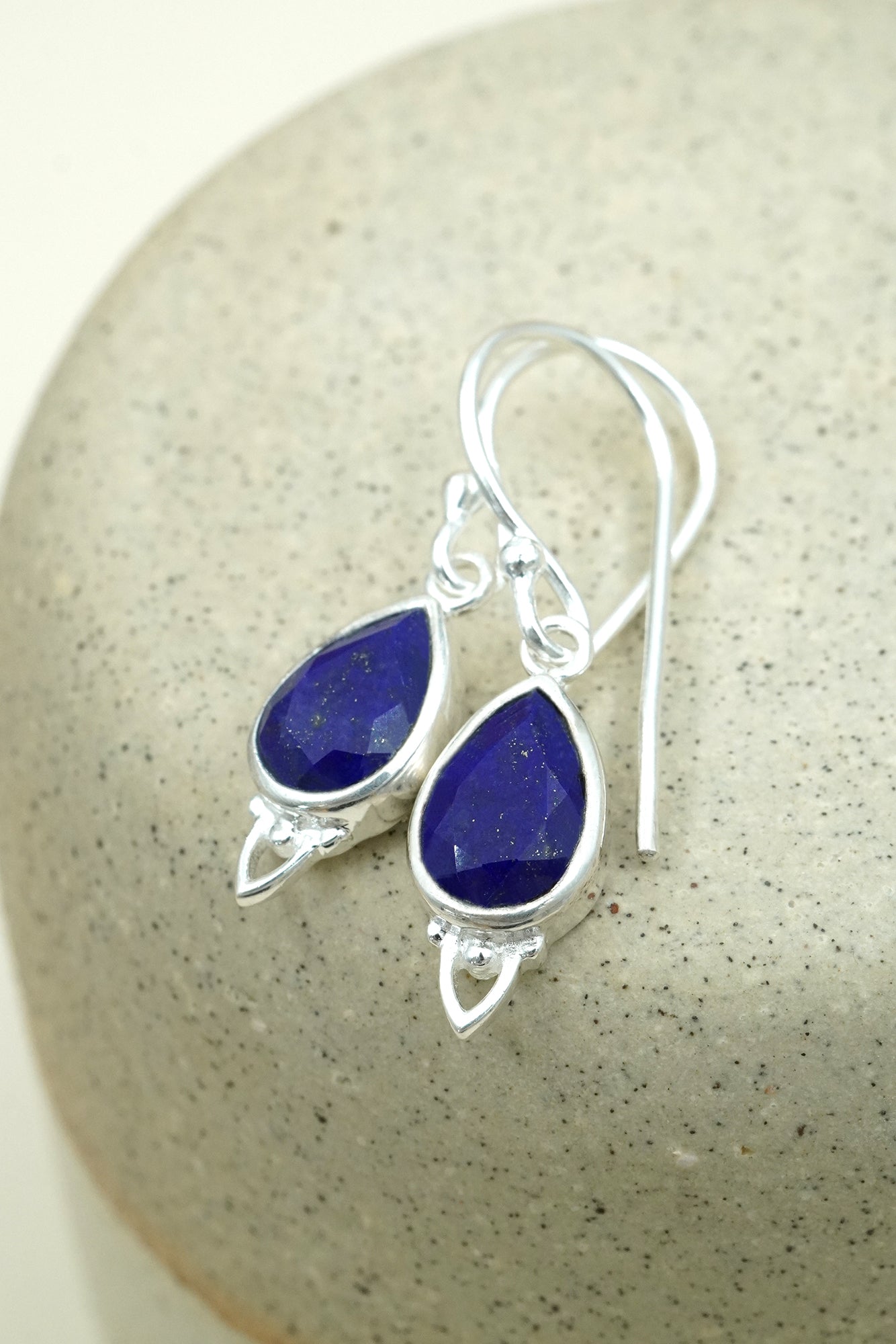 Third Eye Chakra Earrings Silver