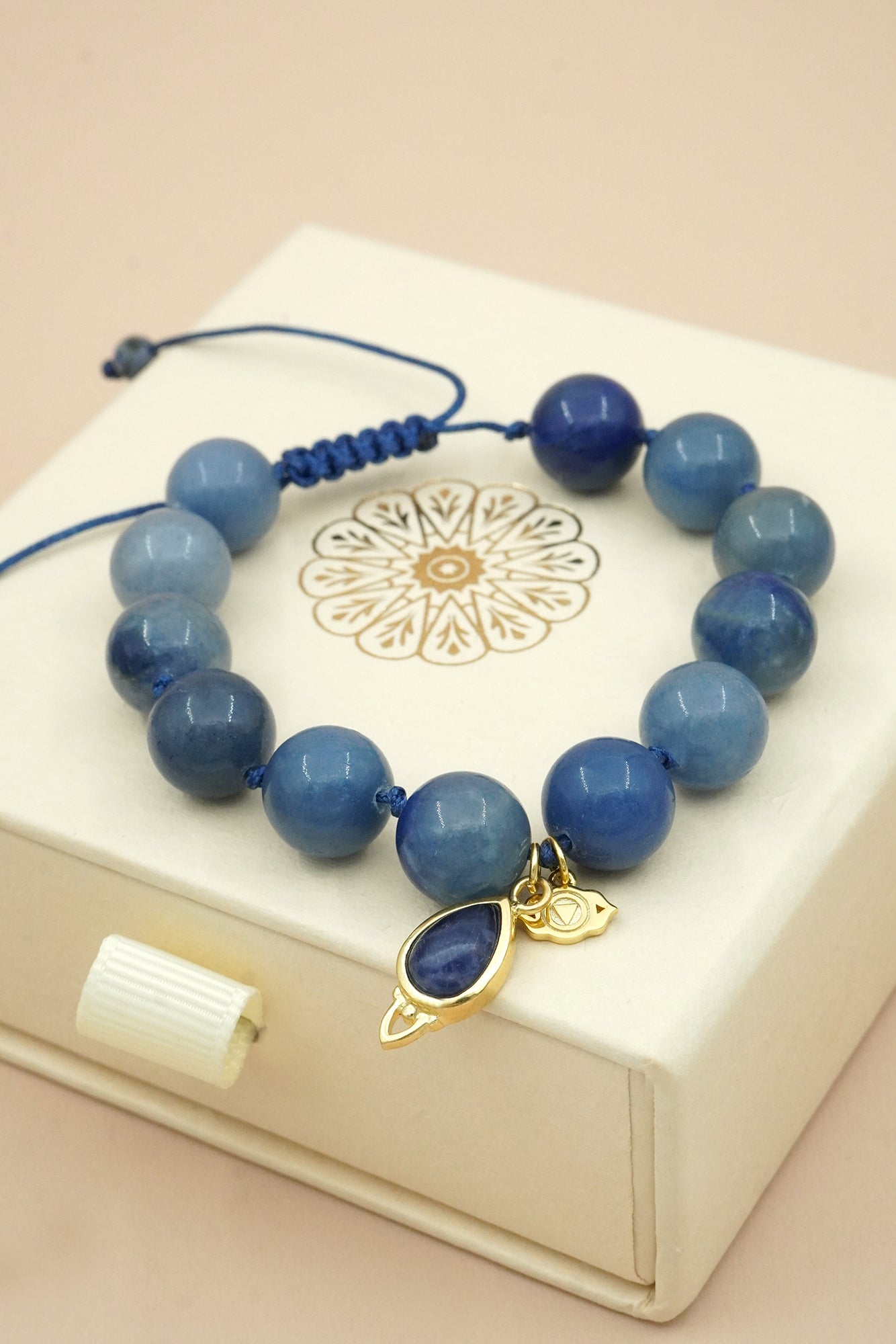 Third Eye Chakra Mala Bracelet - Gold