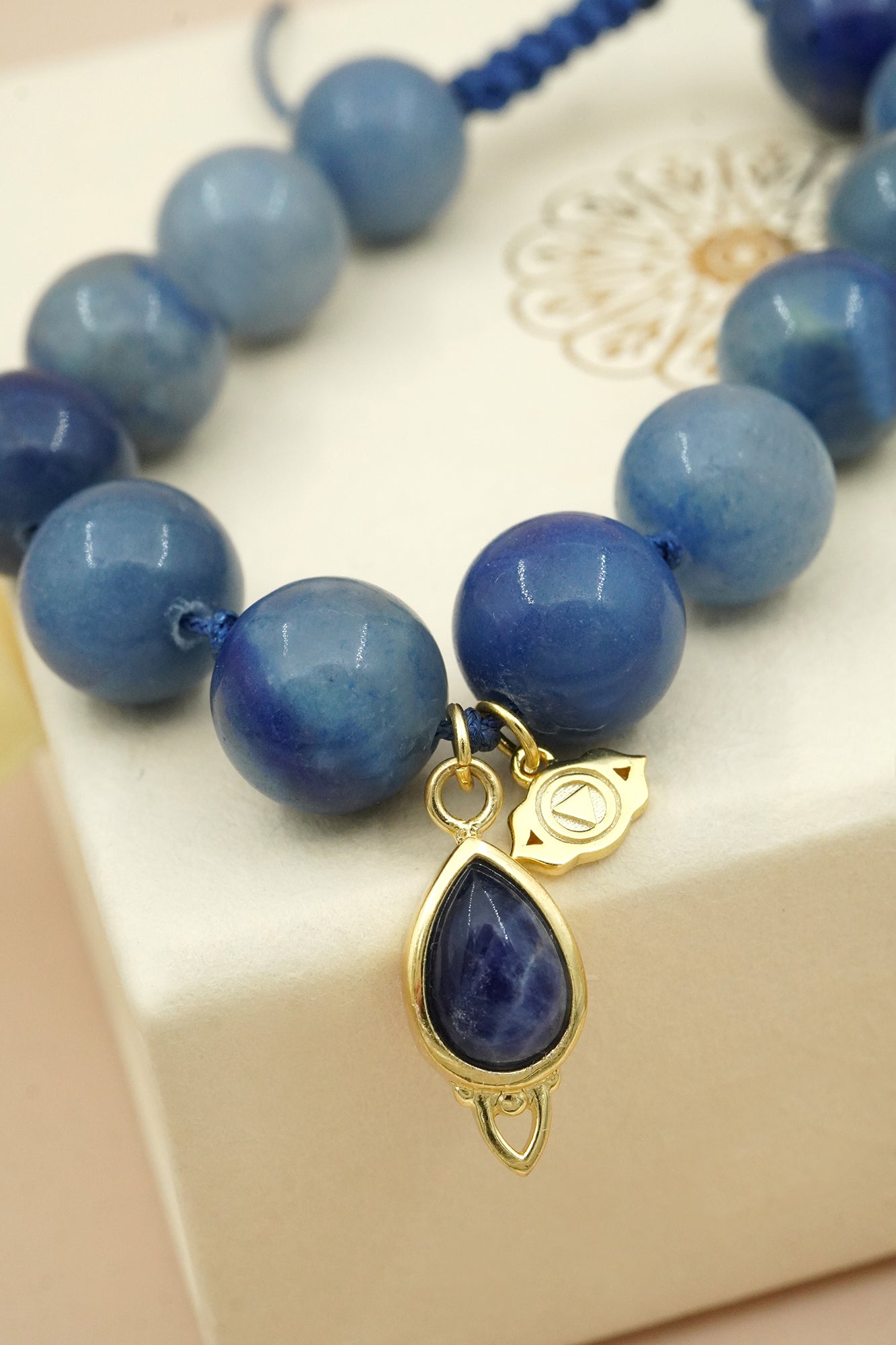 Third Eye Chakra Mala Bracelet - Gold