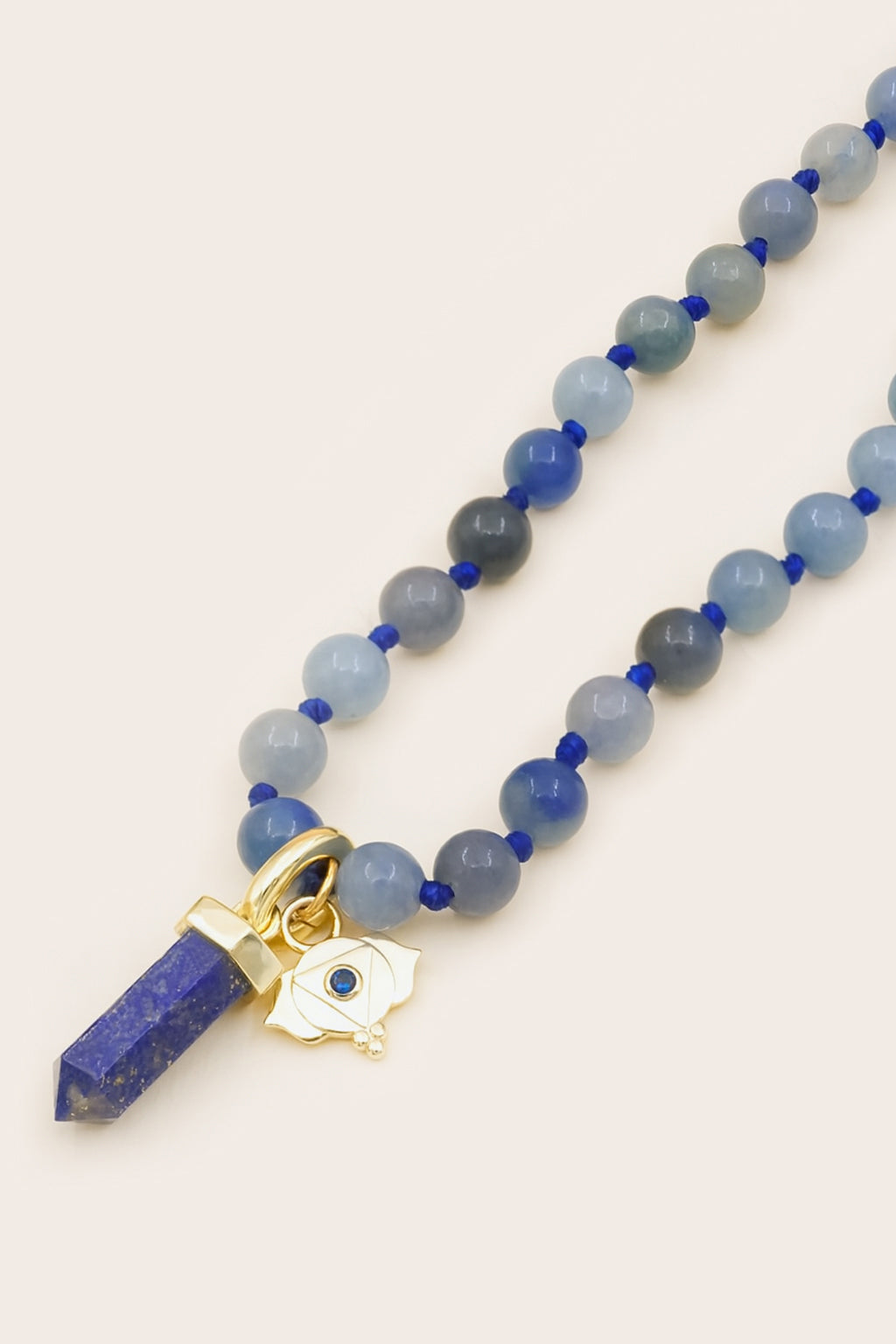 Third Eye Chakra Mala Necklace - Gold