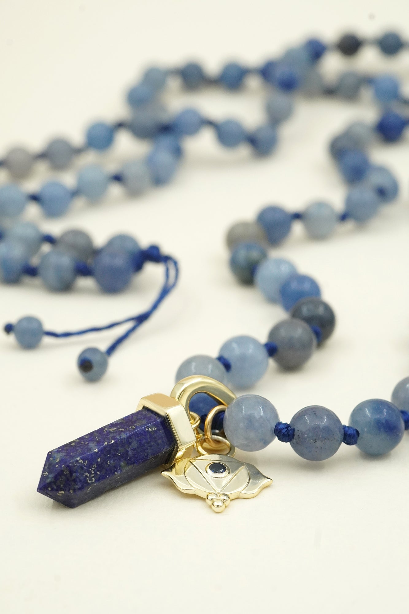 Third Eye Chakra Mala Necklace - Gold