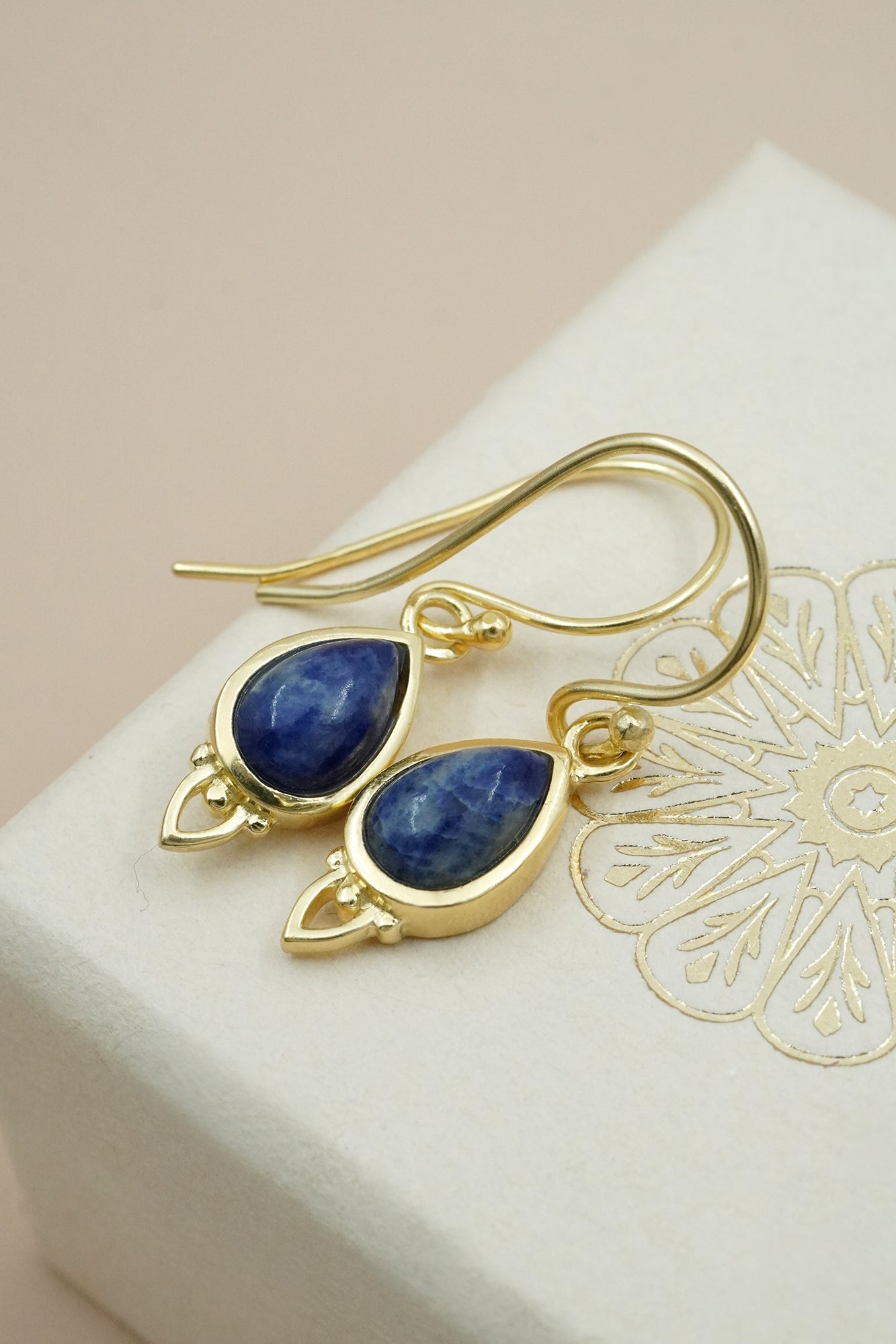 Third Eye Chakra Earrings Gold