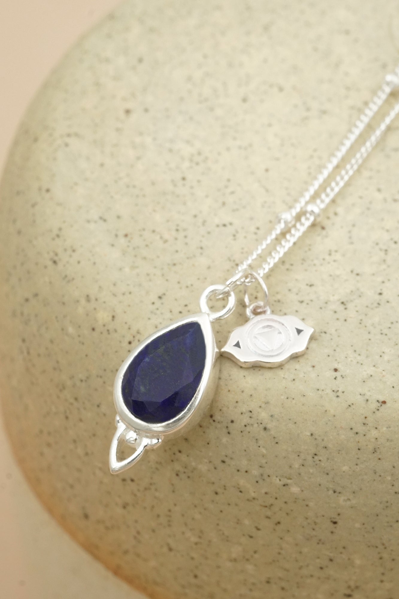 Third Eye Chakra Necklace Silver