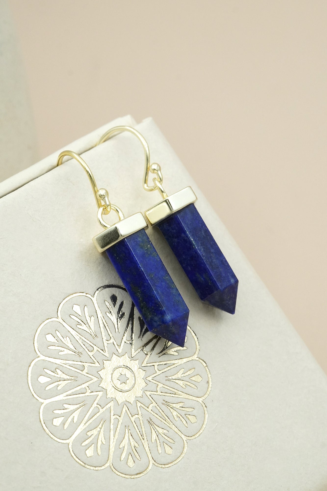 Lapis Insight & Intuition Earrings - Gold