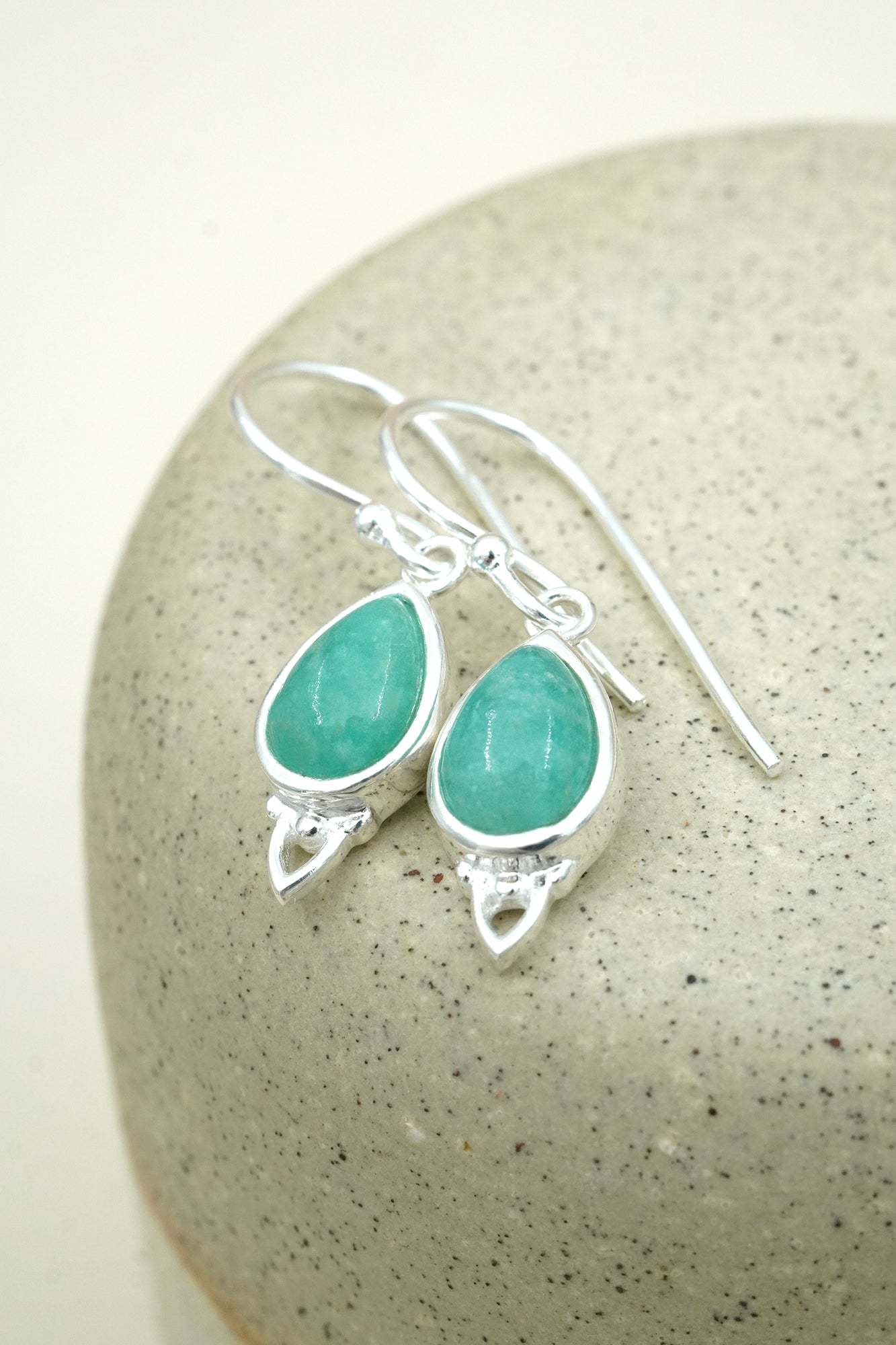 Throat Chakra Earrings Silver