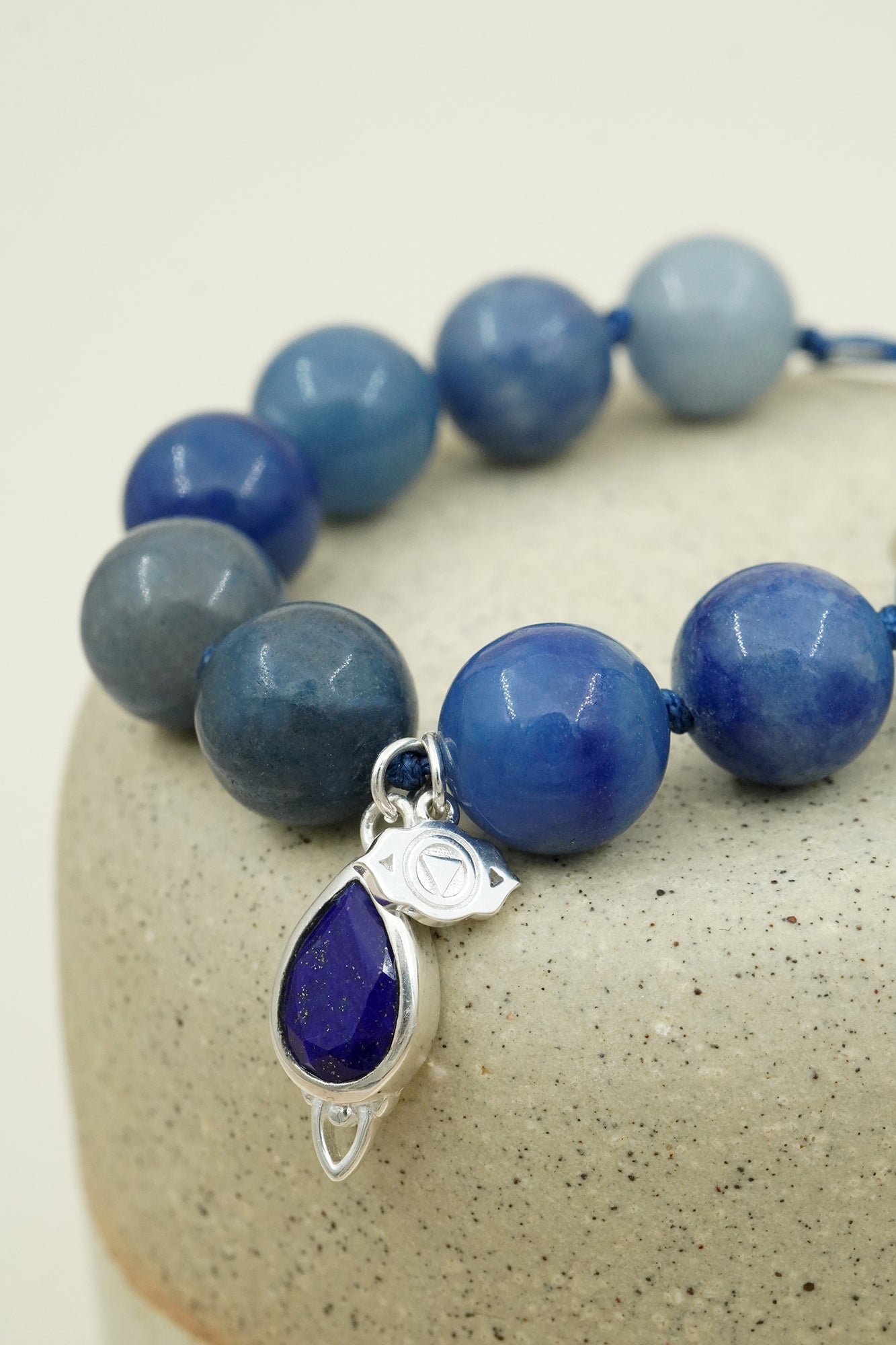 Third Eye Chakra Mala Bracelet - Silver
