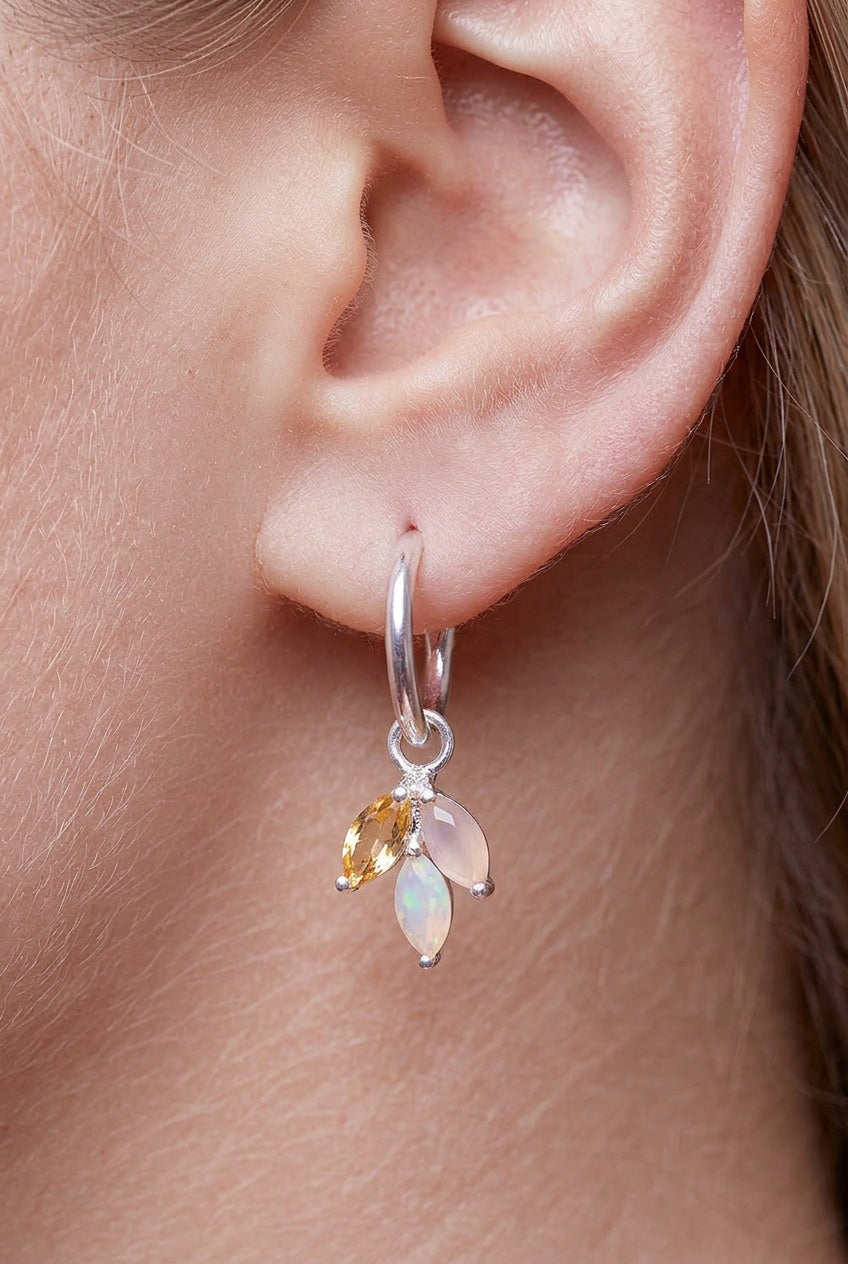 Garden Trio Hoops - Silver