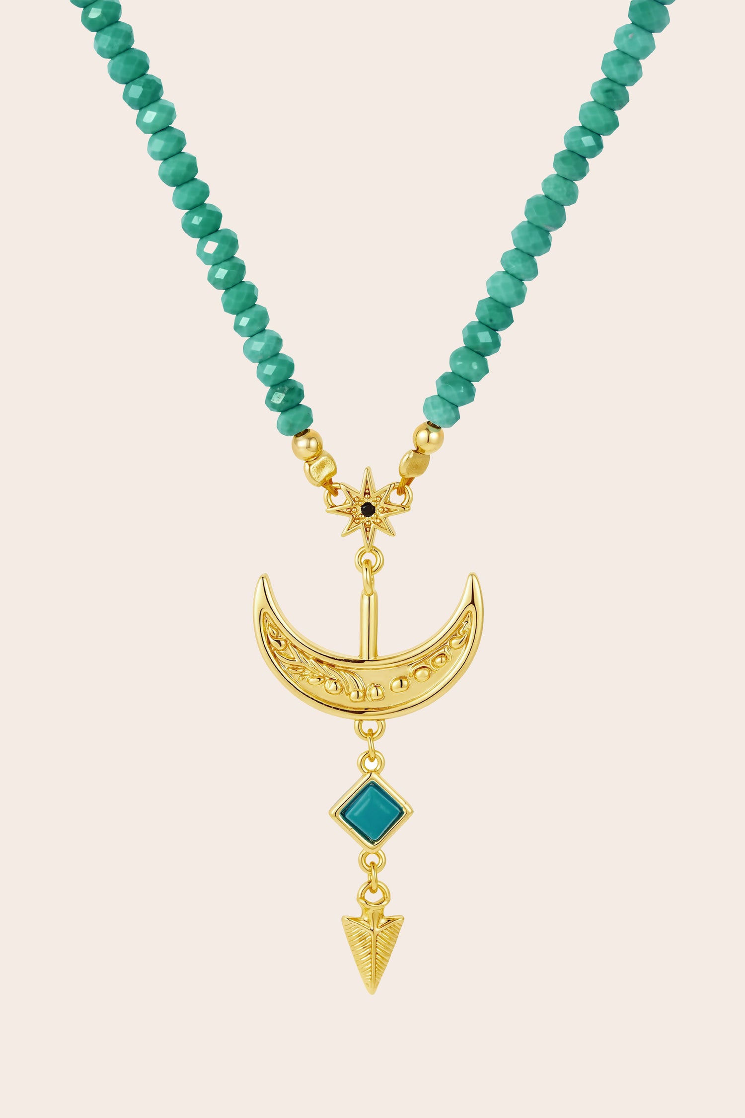 Guided Turquoise Necklace - Gold