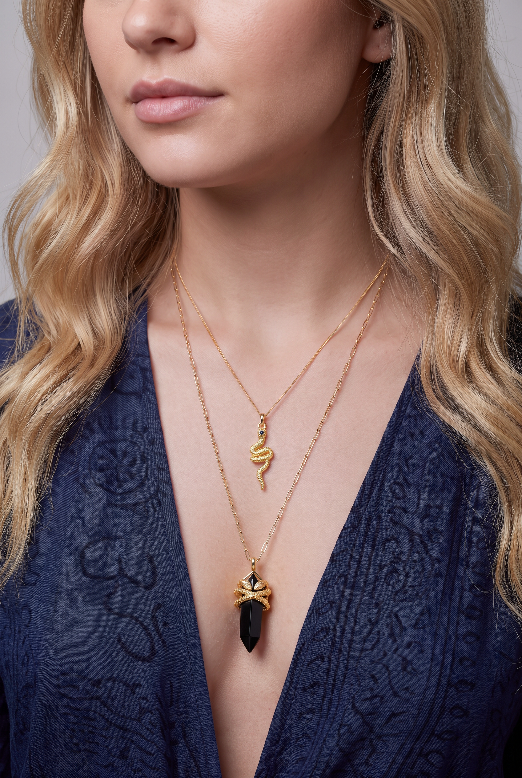 Sacred Serpent Necklace - Gold