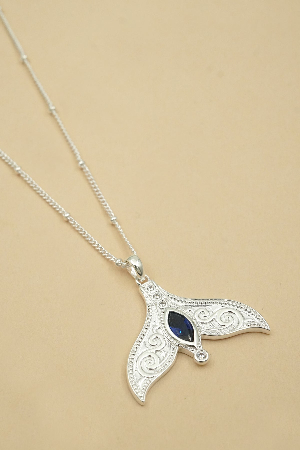 Silver Spirit Whale Necklace
