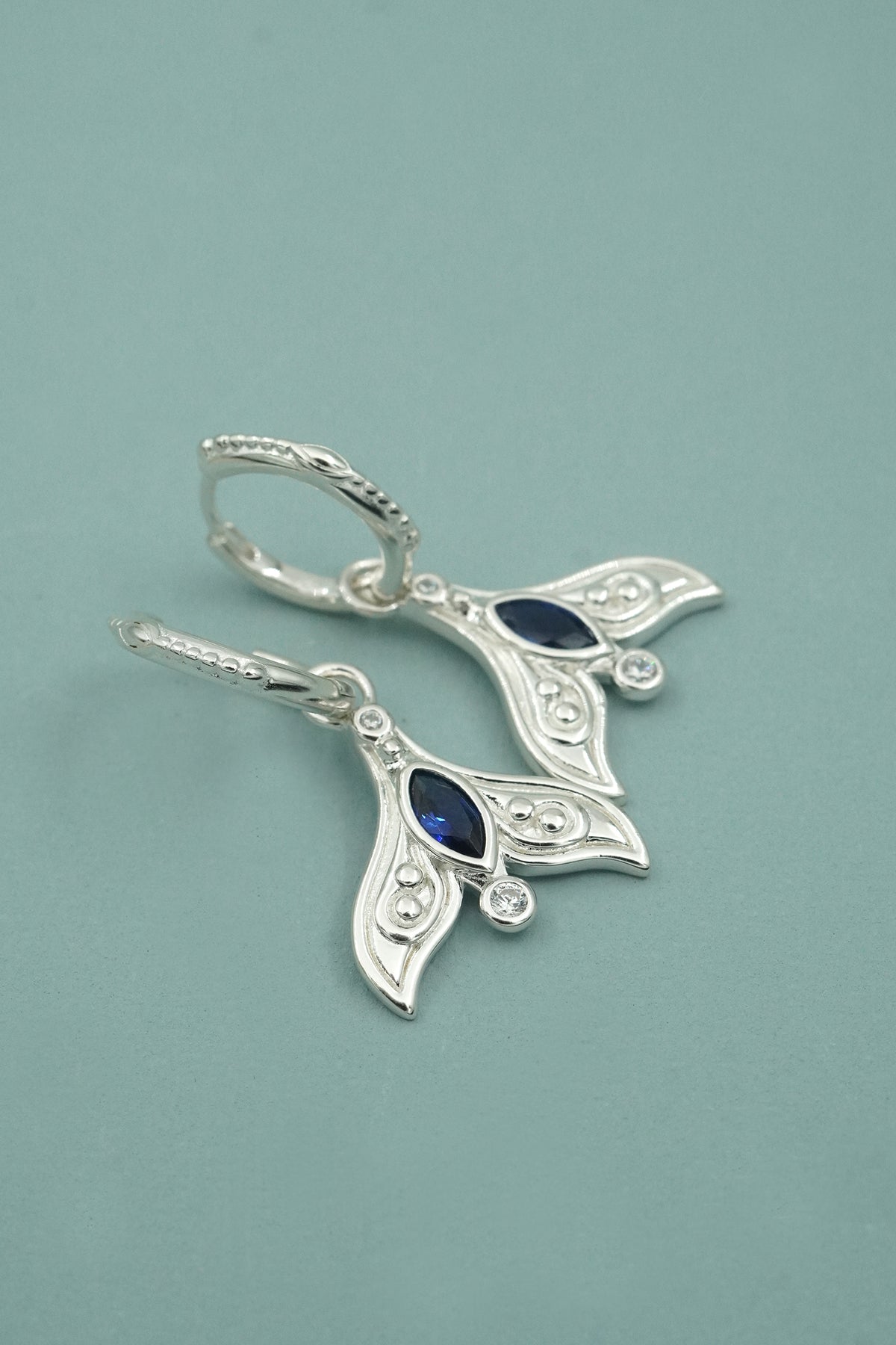 Silver Spirit Whale Earrings
