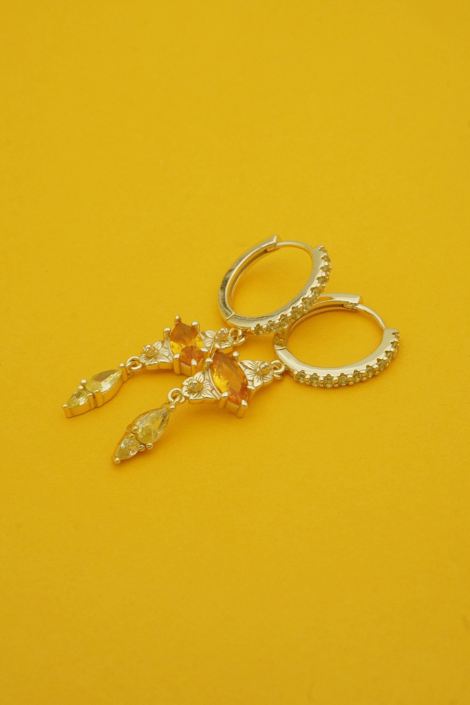 Golden Bloom Hoops - Gold