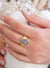 moonstone cocktail ring in gold