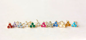 Birthstone Stud Earrings