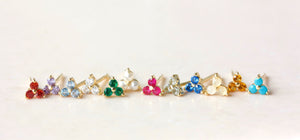 Birthstone Stud Earrings