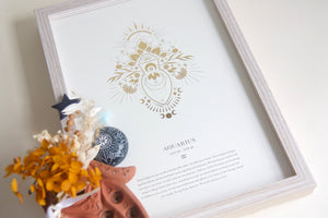 Aquarius Zodiac Print