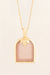 Arch Peach Moonstone Gold Necklace