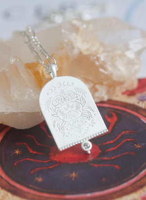 Cancert Zodiac Star Sign Silver Necklace Jewellery NZ