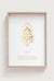 Cancer Zodiac Art Print in Gold