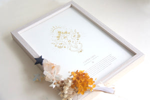 Capricorn Gold Zodiac Starsign Art Print