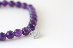 Amethyst Healing Gemstone Chakra Crown Bracelet Jewellery NZ