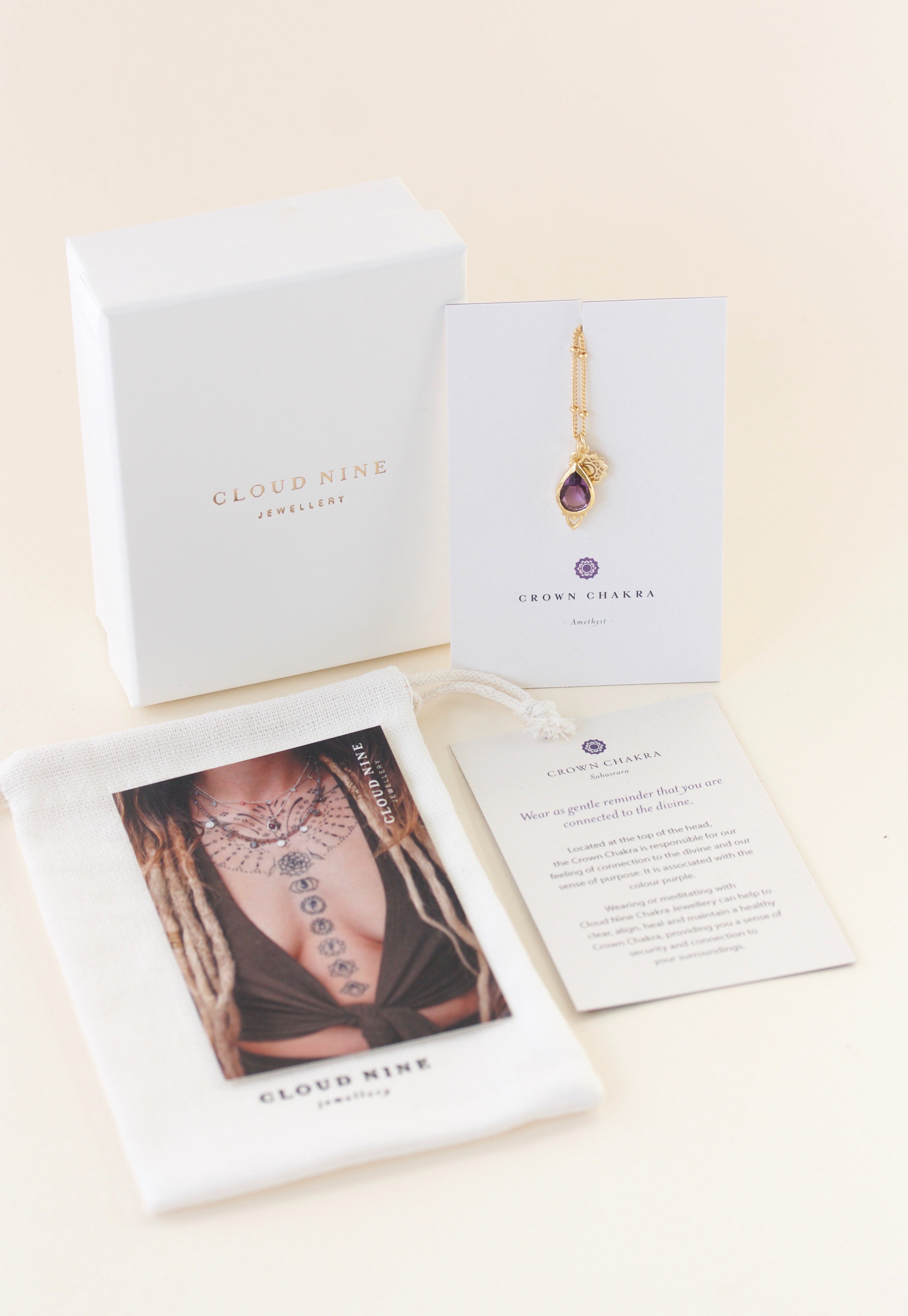 Crown Chakra Spiritual Gemstones Jewellery Mindfull NZ