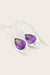 Crown Chakra Purple Amethyst Gold Earrings Jewellery NZ