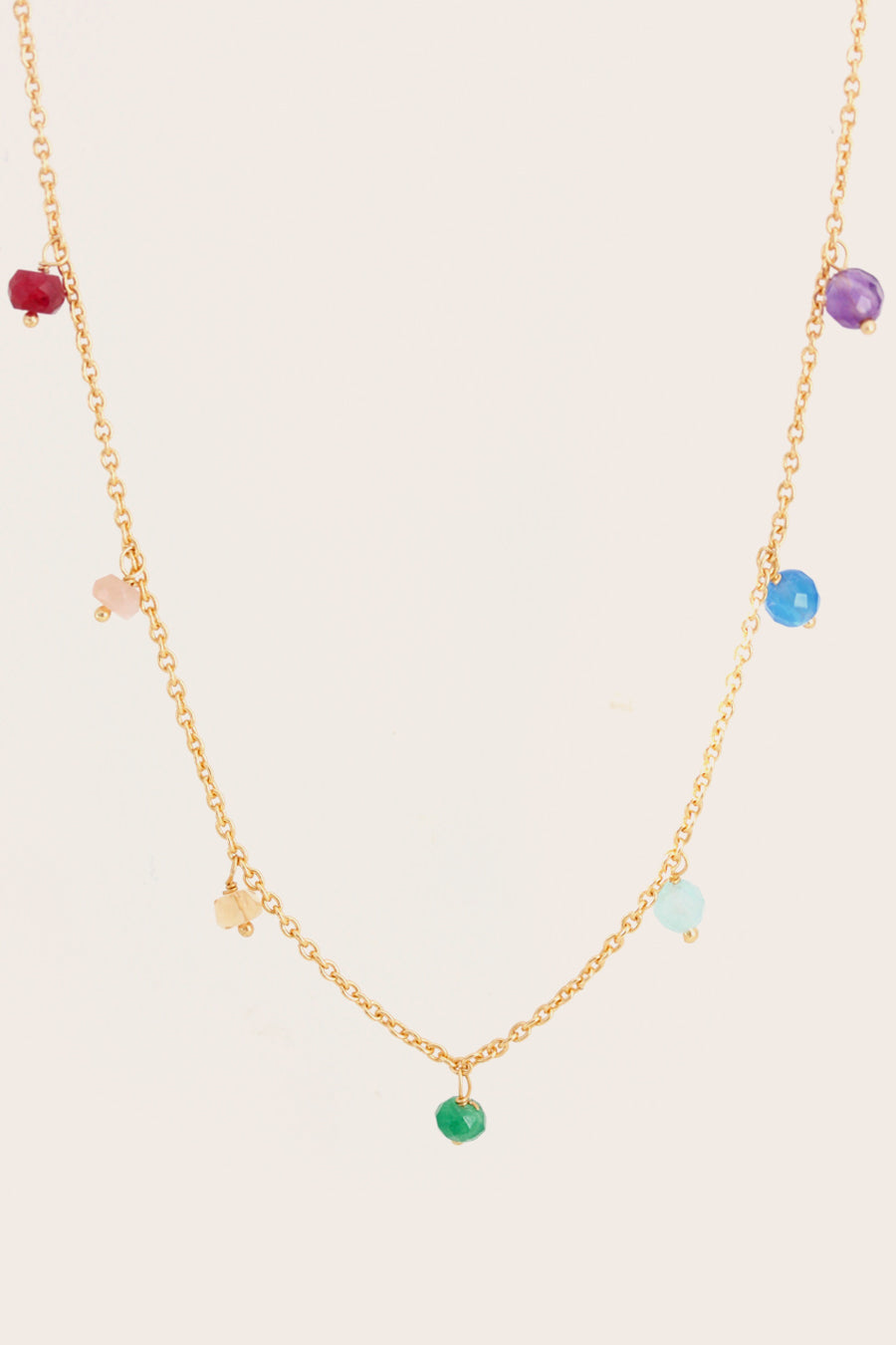 Chakra Gemstone Necklace Gold Jewellery NZ