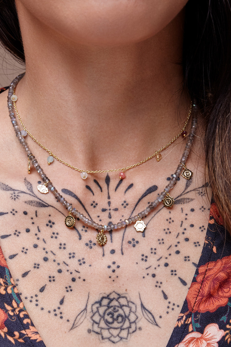 Chakra Gemstone Necklace Gold Jewellery NZ Spiritual