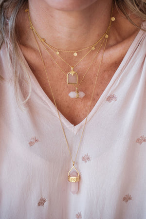 Moroccan Doors Necklace - Gold