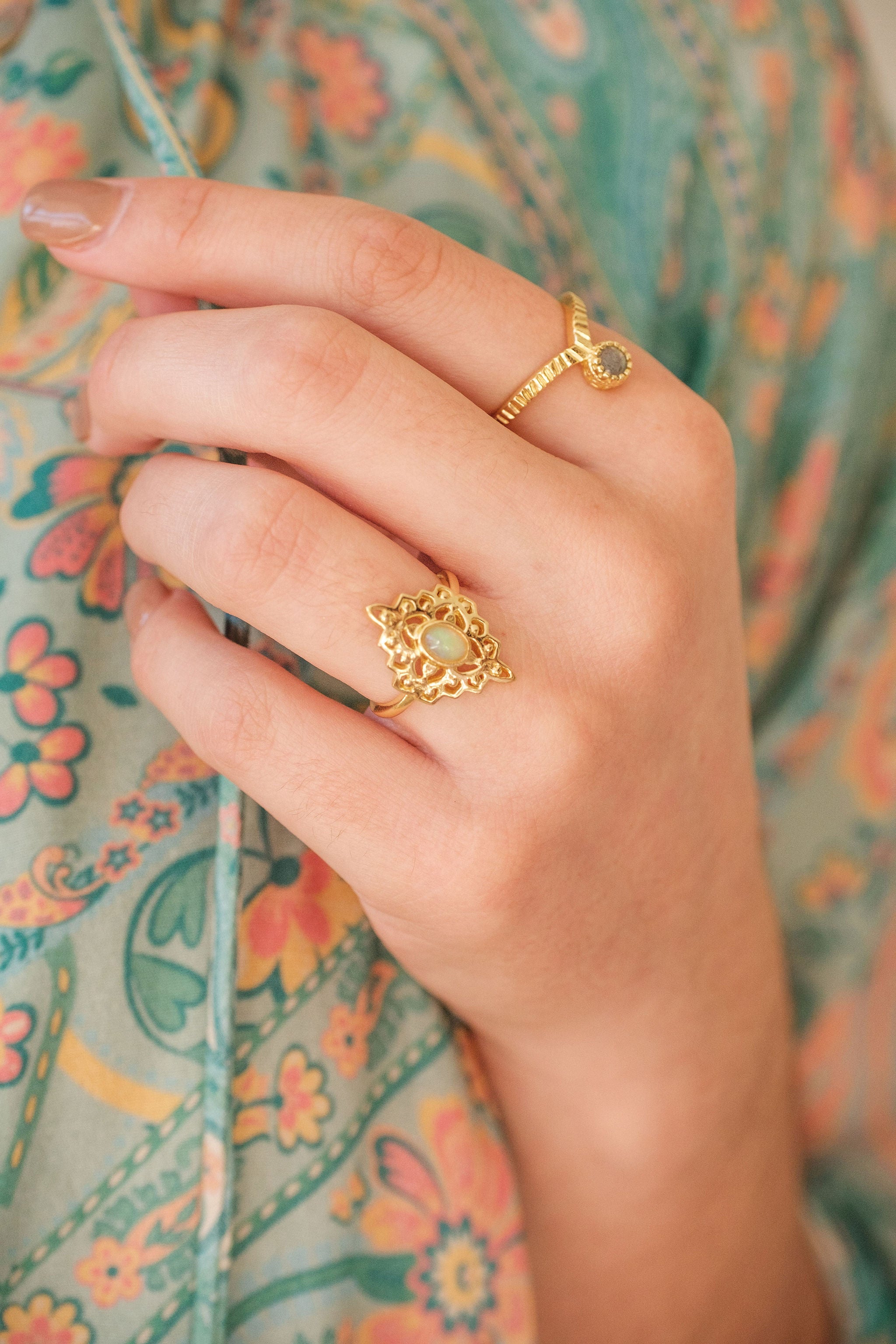 Gold crystal rings for gifts meaningful