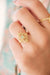 Gold boho gemstone Ring NZ