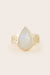moonstone cocktail ring in gold