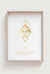 Gemini Zodiac Gold Star Sign Art Print Gift