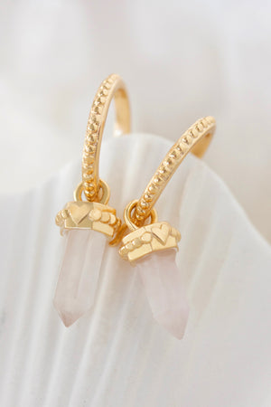 Heart Truth Earrings - Gold