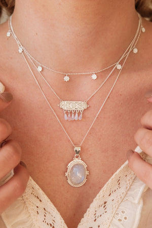 Marrakesh Moon Amulet - Silver